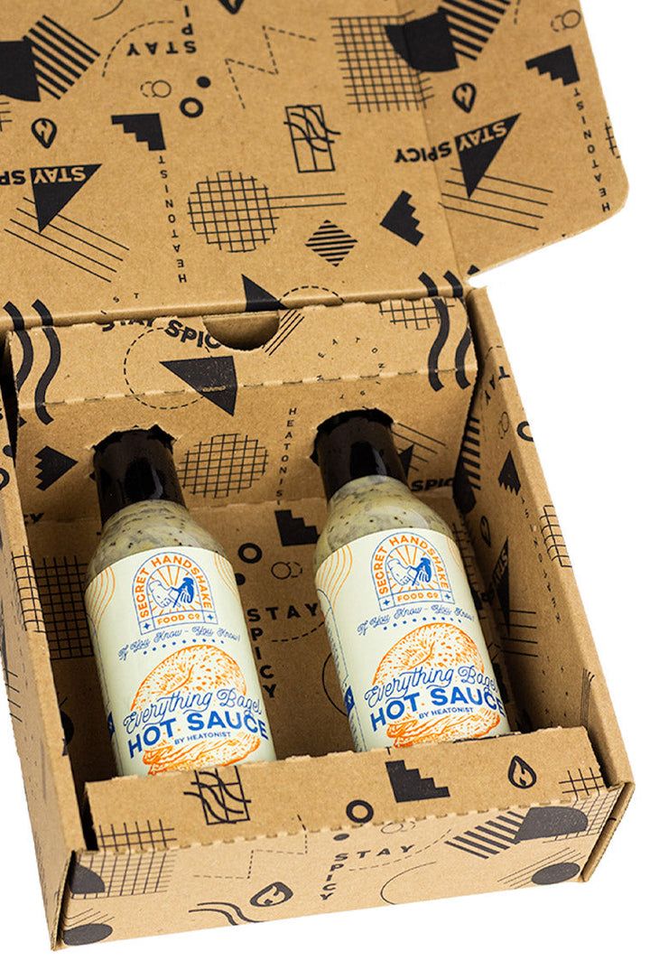 Secret Handshake Food Co Everything Bagel Hot Sauce 2-Pack X6