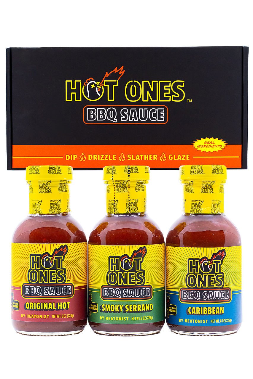 Hot Ones BBQ Trio Pack (Original / Smoked Serrano / Caribbean) S1