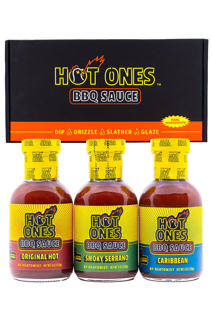Hot Ones BBQ Trio Pack (Original / Smoked Serrano / Caribbean) S1